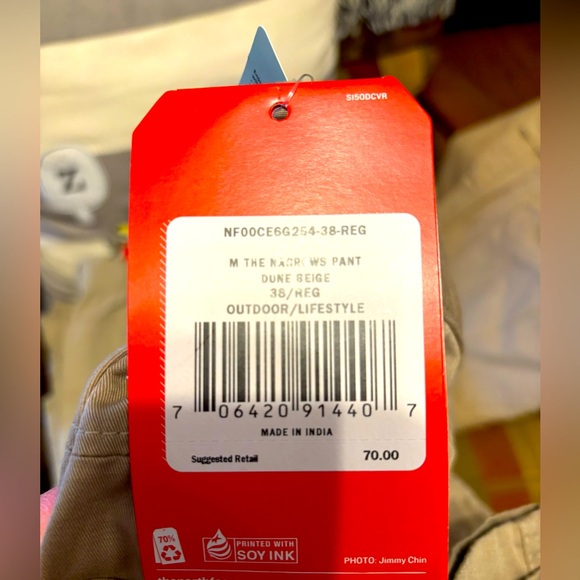 NWT - The North Face Narrows Pant - Dune Beige - 38 reg - Picture 5 of 5